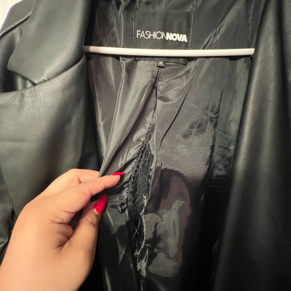 Fashion Nova Elegant Black Trench Coat - Picture 4 of 4